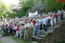 Festgottesdienst zum 1.000 Todestag des Heiligen Heimerads auf dem Hasunger Berg (Foto: Karl-Franz Thiede) 